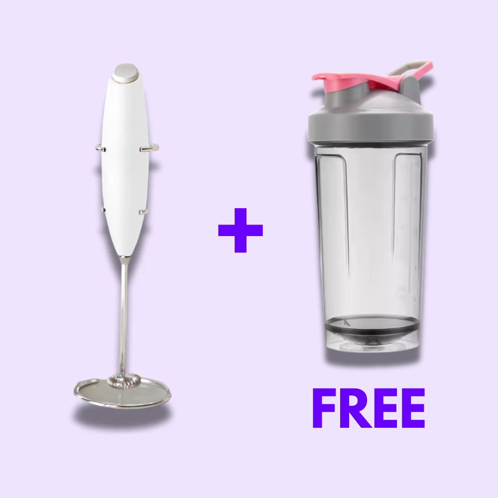 Belamol® Electric Frother + FREE 16.9oz Shaker Bottle