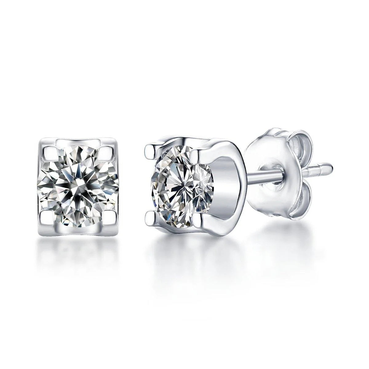 Belamol® Moissanite Series Sweet Cube Sugar Stud Earrings
