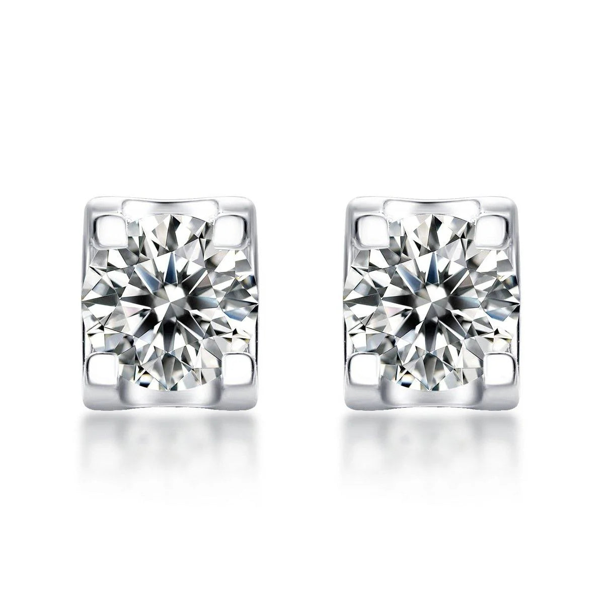 Belamol® Moissanite Series Sweet Cube Sugar Stud Earrings
