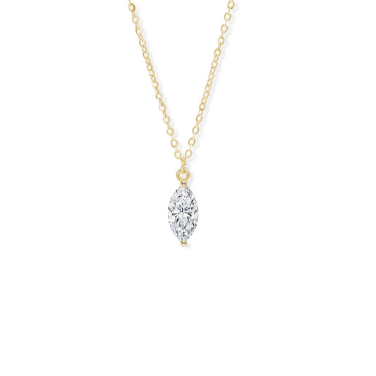 Belamol® Moissanite Oval Cut Solitaire Necklace