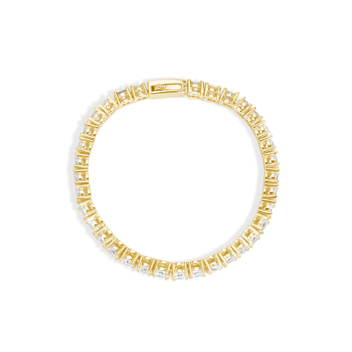 Belamol® Moissanite Round Cut Tennis Chain Bracelet