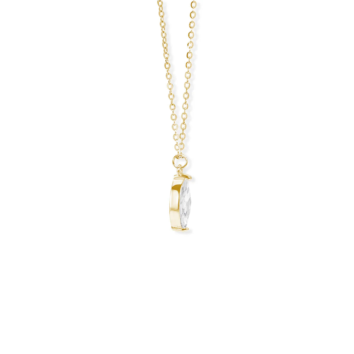 Belamol® Moissanite Oval Cut Solitaire Necklace