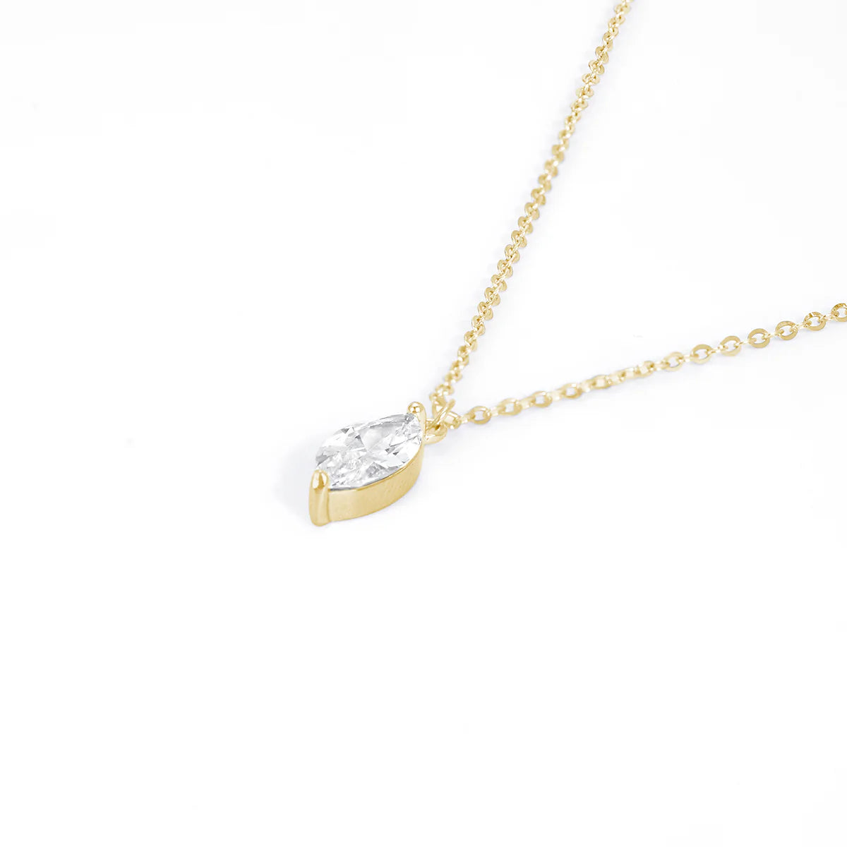 Belamol® Moissanite Oval Cut Solitaire Necklace