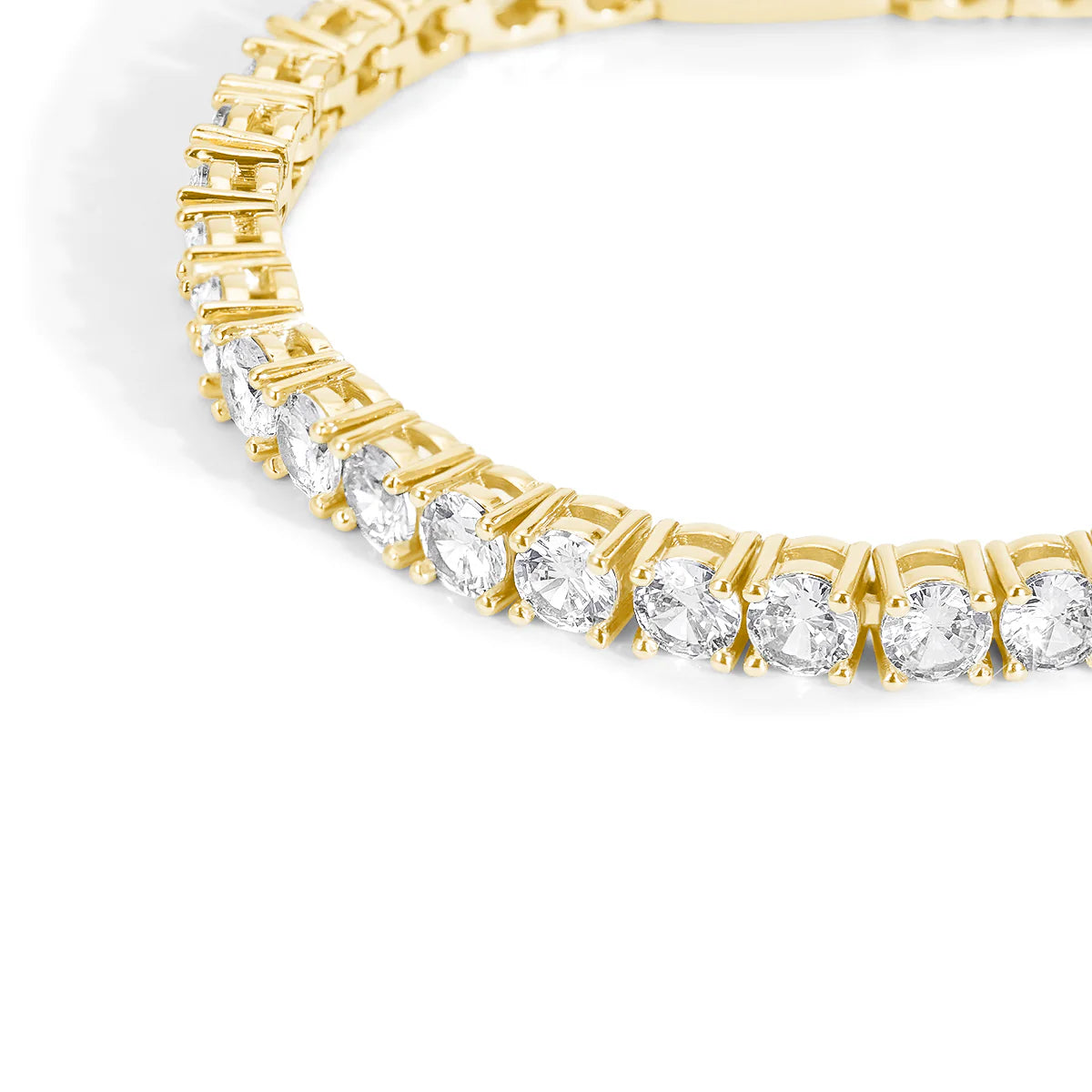 Belamol® Moissanite Round Cut Tennis Chain Bracelet