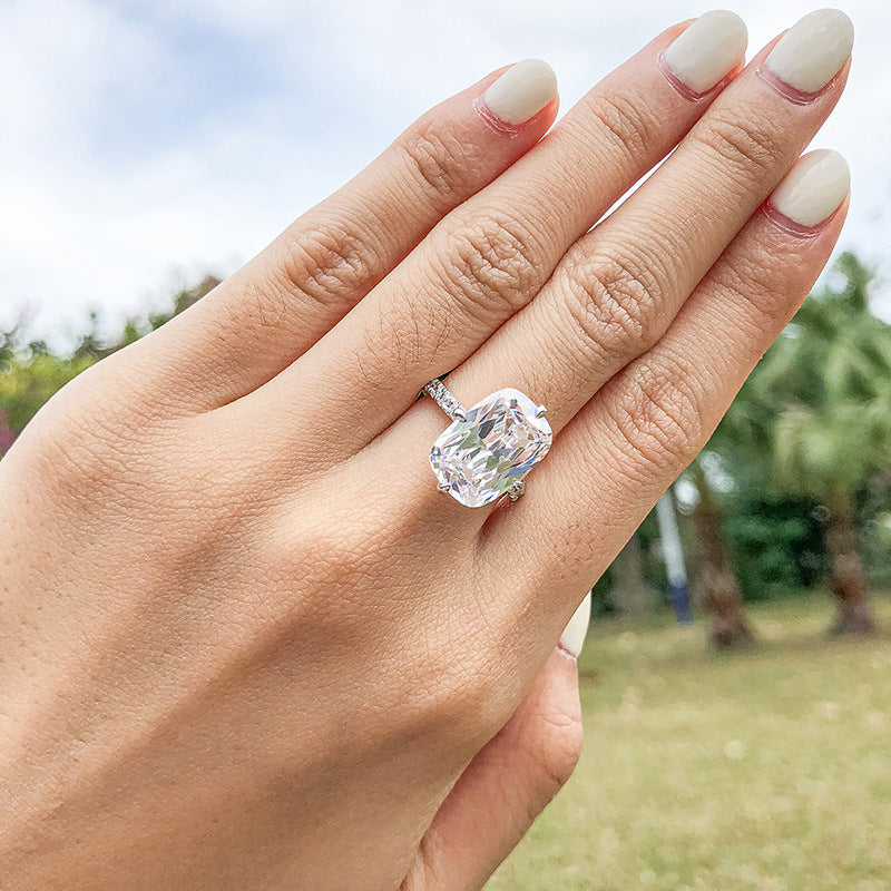 Belamol®️ Moissanite 3 Carat Oval Cut Halo Pavd Ring