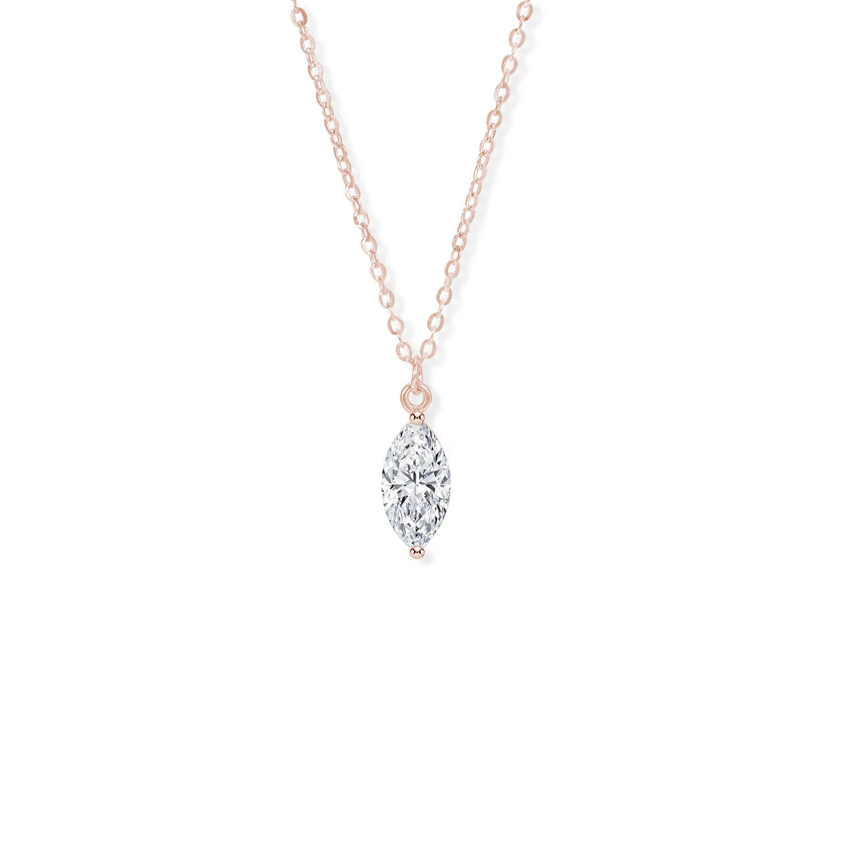 Belamol® Moissanite Oval Cut Solitaire Necklace