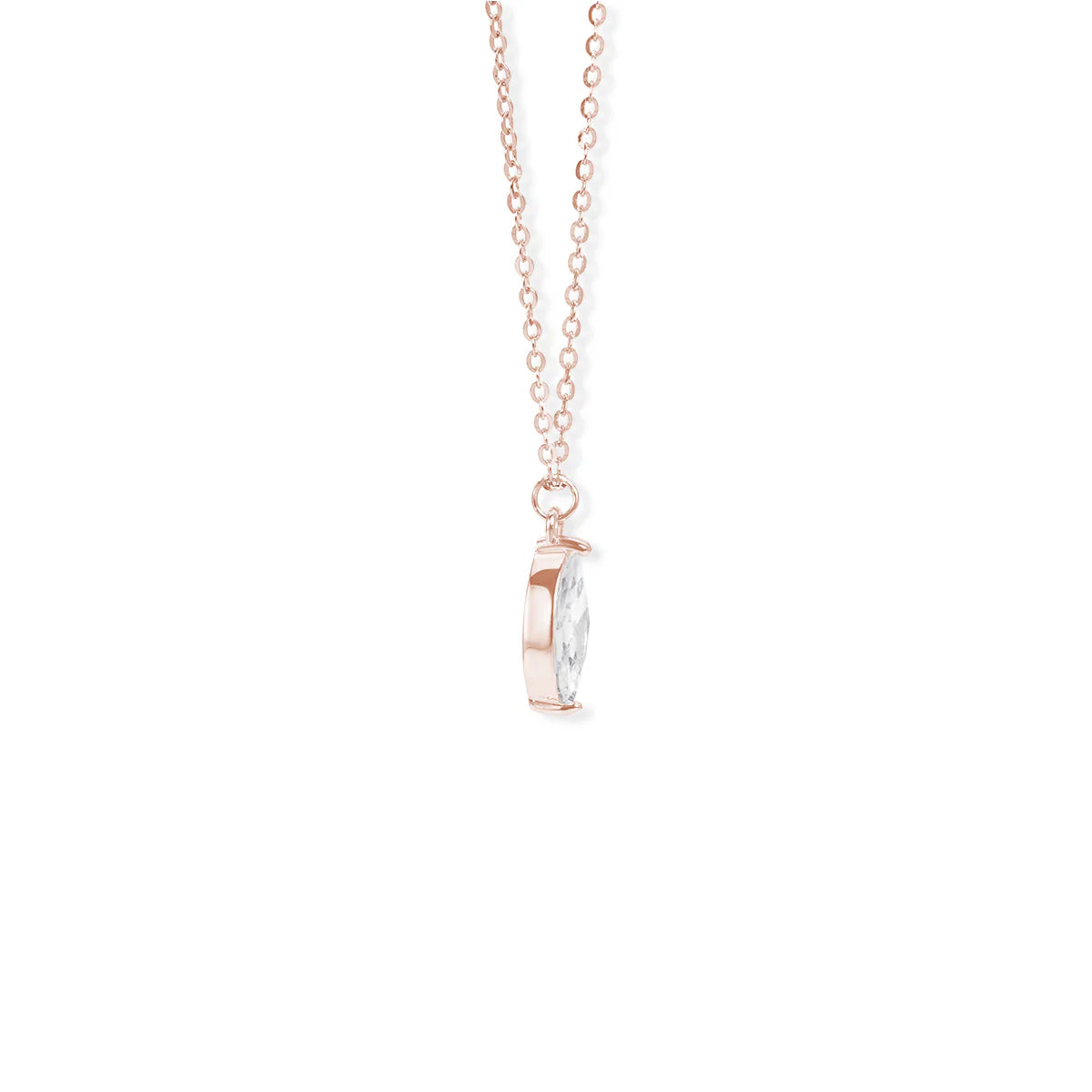Belamol® Moissanite Oval Cut Solitaire Necklace