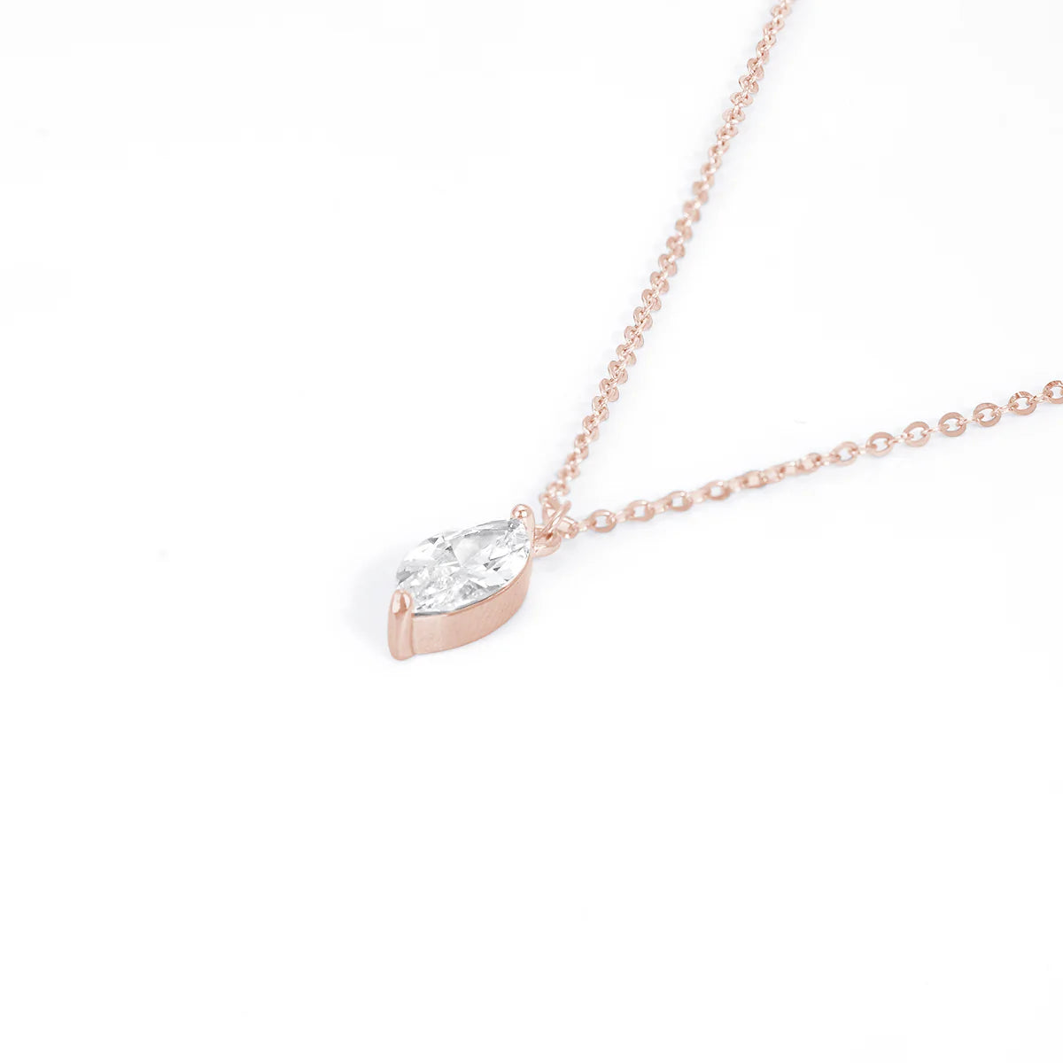 Belamol® Moissanite Oval Cut Solitaire Necklace