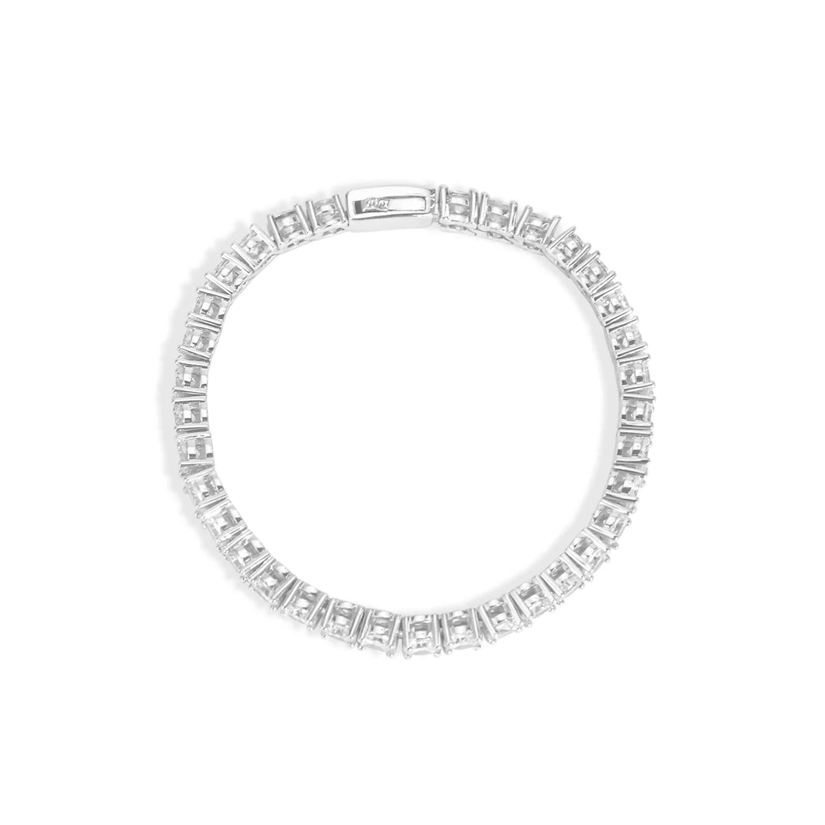 Belamol® Moissanite Round Cut Tennis Chain Bracelet