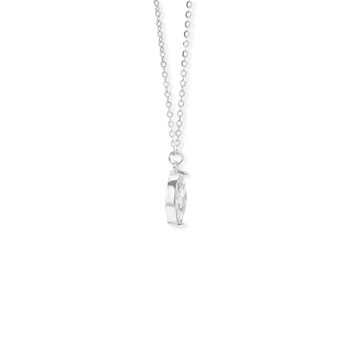 Belamol® Moissanite Oval Cut Solitaire Necklace