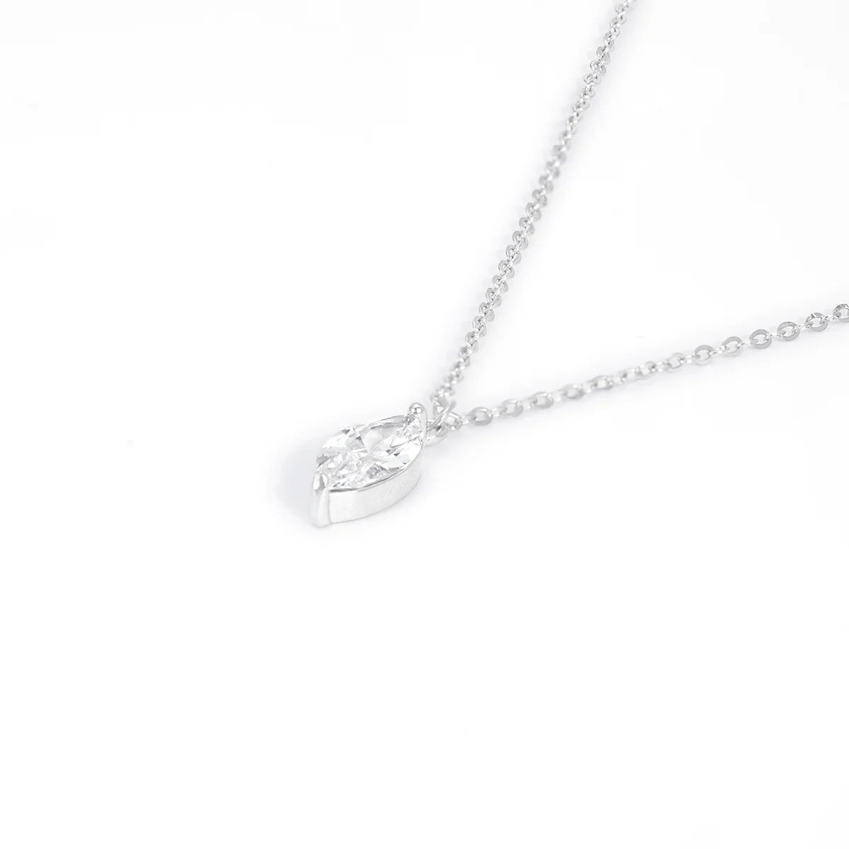 Belamol® Moissanite Oval Cut Solitaire Necklace